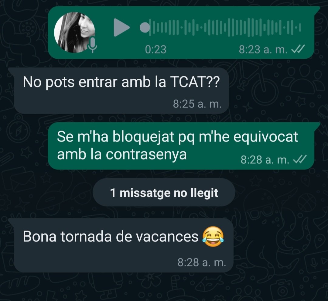 Tornar de vacances i no recordar cap contrasenya✌️