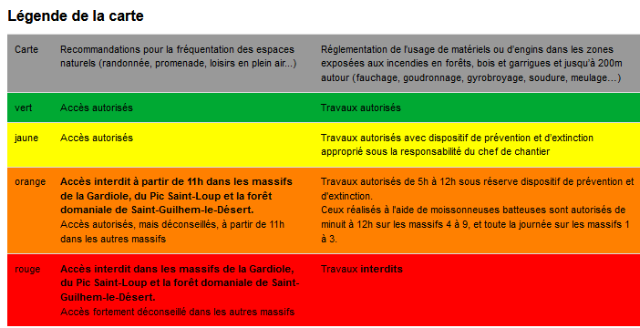 Prefet34's tweet photo. 🗺🔥 Carte du risque #FeuxDeForêt #Hérault
Jeudi 1⃣8⃣août⤵️
🟠Risque élevé secteurs: -Plaine viticole Cœur Hérault &plaines littorales
🟡 modéré reste département
Adoptez les bons comportements⤵️
🚭ne jetez pas vos 🚬 🔥 📞18 ou 112 https://t.co/pwceFno3S5