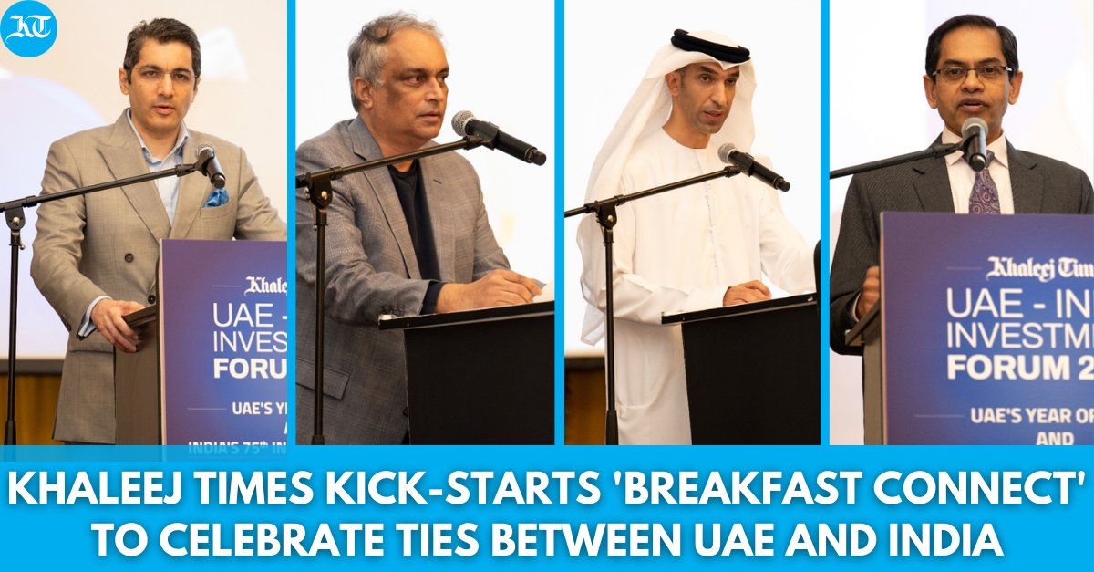 khaleejtimes's tweet photo. #ICYMI
In celebration of #UAE’s year of the 50th and #India’s 75th year of independence, #KhaleejTimes is hosting an exclusive ‘#BreakfastConnect’ event today in cooperation with @cgidubai
https://t.co/UwxKn6DSex https://t.co/xiNciBvaGz