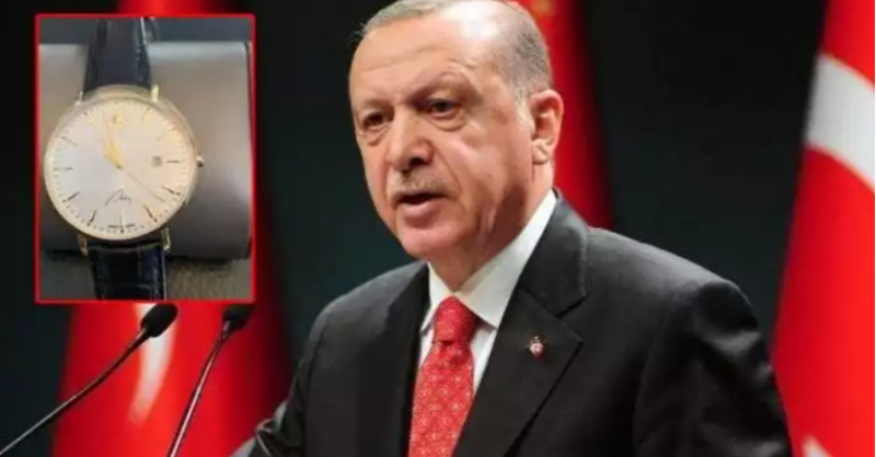 odatv's tweet photo. Erdoğan’dan AKP’lilere İsviçre saati #Siyaset