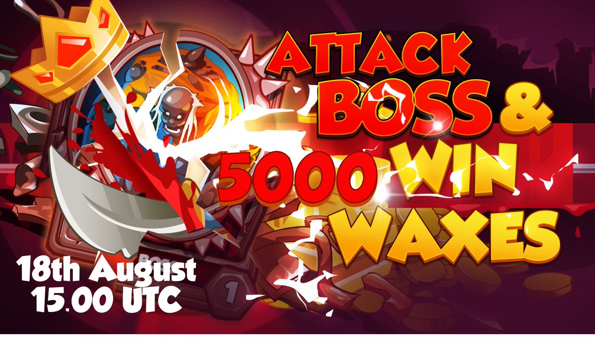 Today, 18th of August at 15.00UTC Do not miss the ultimate battle with Horrific #BoneCrusher! Join the battle and and get a chance to win 5000WAX! arena.playwarspace.com #warspace #warspacearena #wax #nft #battle #prize