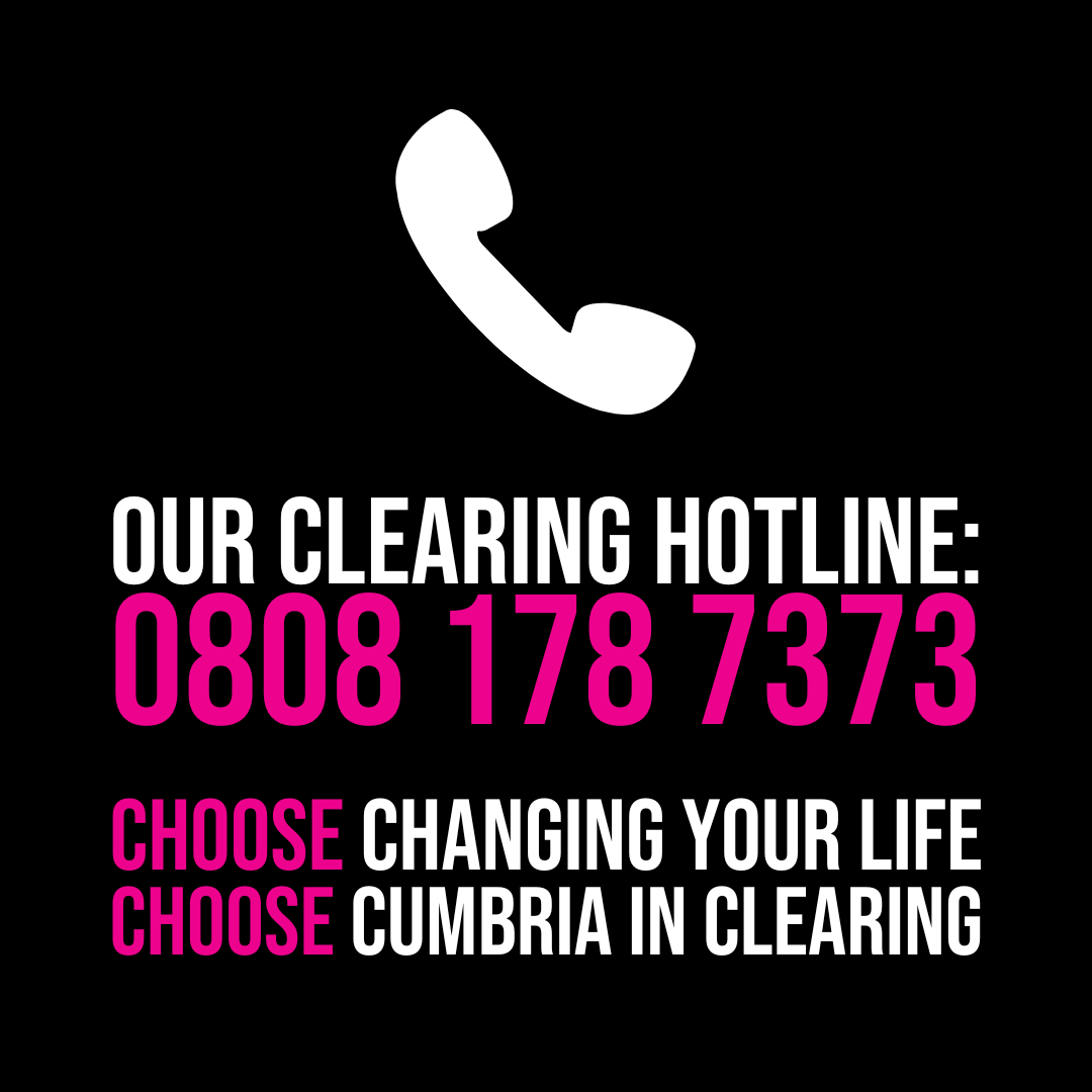 CumbriaUni's tweet photo. If you need us, we’re here for you.
Our Clearing hotline is open from 8am until 7pm today.
Choose changing your life. Choose Cumbria in Clearing.
For more info: https://t.co/zVkEfHNru2
#ChooseCumbriaInClearing https://t.co/OUBVy0BNWn