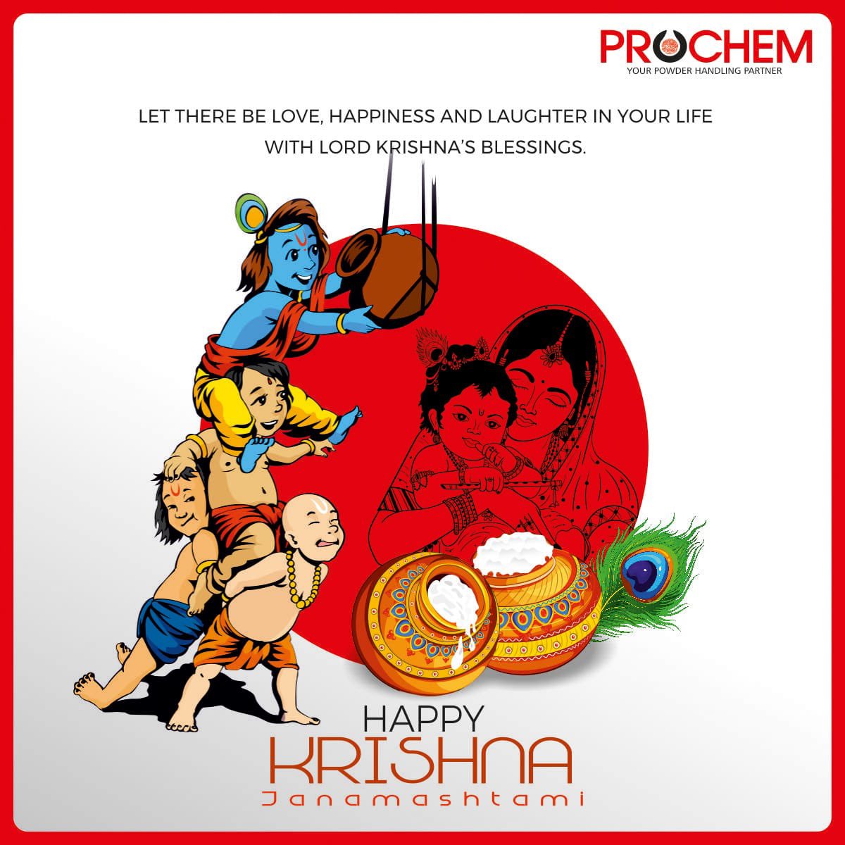 ProchemTurnkey's tweet photo. This #Janamasthmi we wish #Krishnas blissful tunes fill your life with bliss and joy.

#HappyJanamasthmi2022

#LordKrishna #Festival #Celebration #Krishna #MakhanChor #Prochem #Blessings https://t.co/OHO7oaUxW8