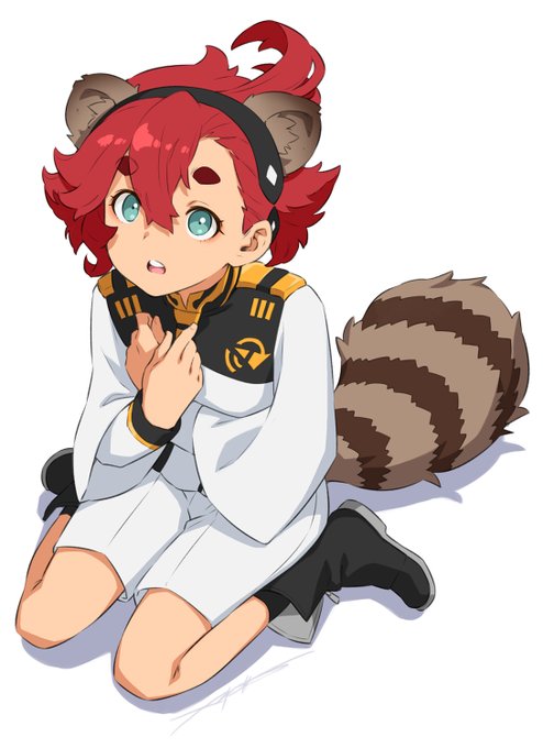 本編が始まったらスレッタの事タヌキwとか言ったり出来ない雰囲気になるかもしれないとか思って、前もって描いてみた。
タヌキ。 