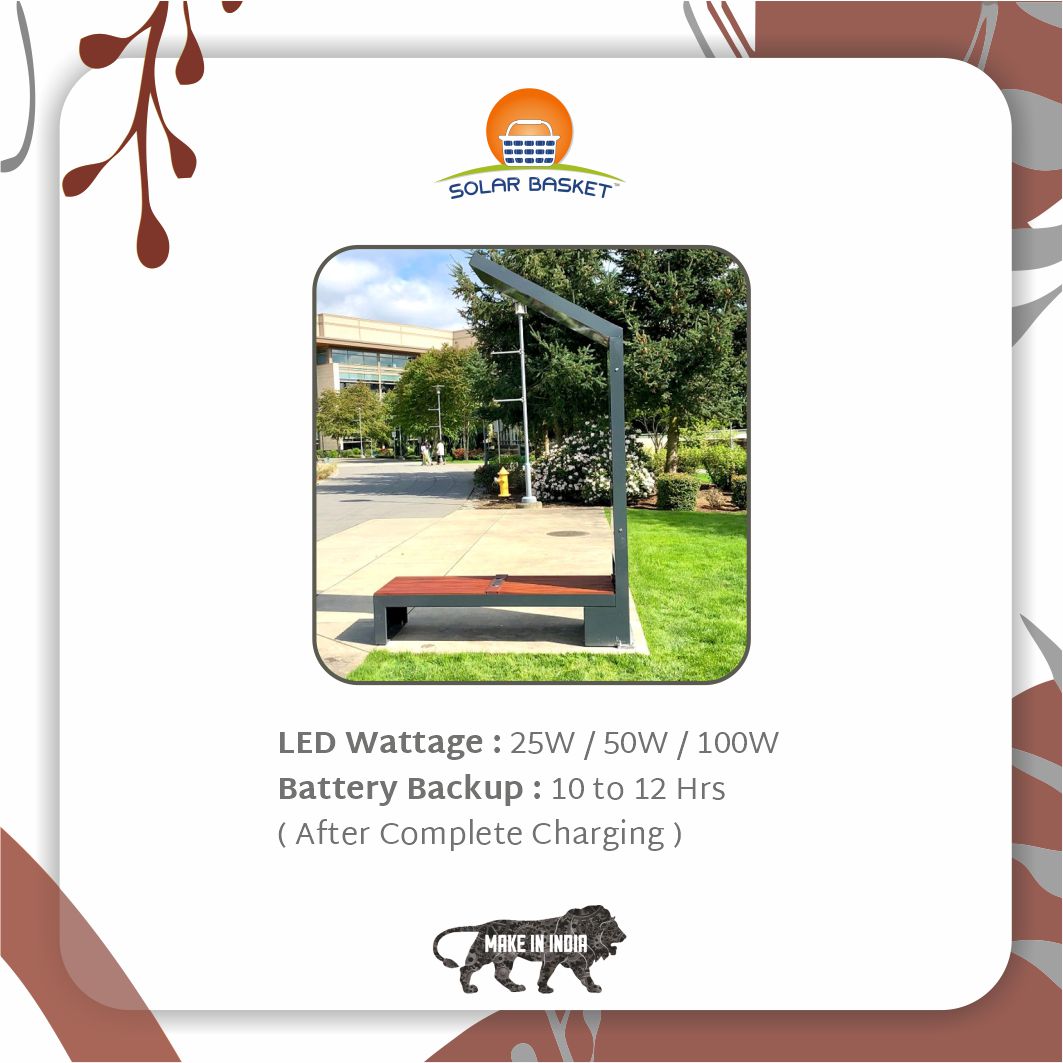 solar_basket's tweet photo. Solar Bench comes with WIFI, USB Charging Port, Ambient LED Lighting, Speaker, Branding screen, Digital Clock etc. In addition to the long lasting Li-Fe Po4 battery, it gives backup of 10-12 hrs after complete charging.
#solarenergy #solarbasket #cleanenergy #solarbench https://t.co/W0VspMiXdX