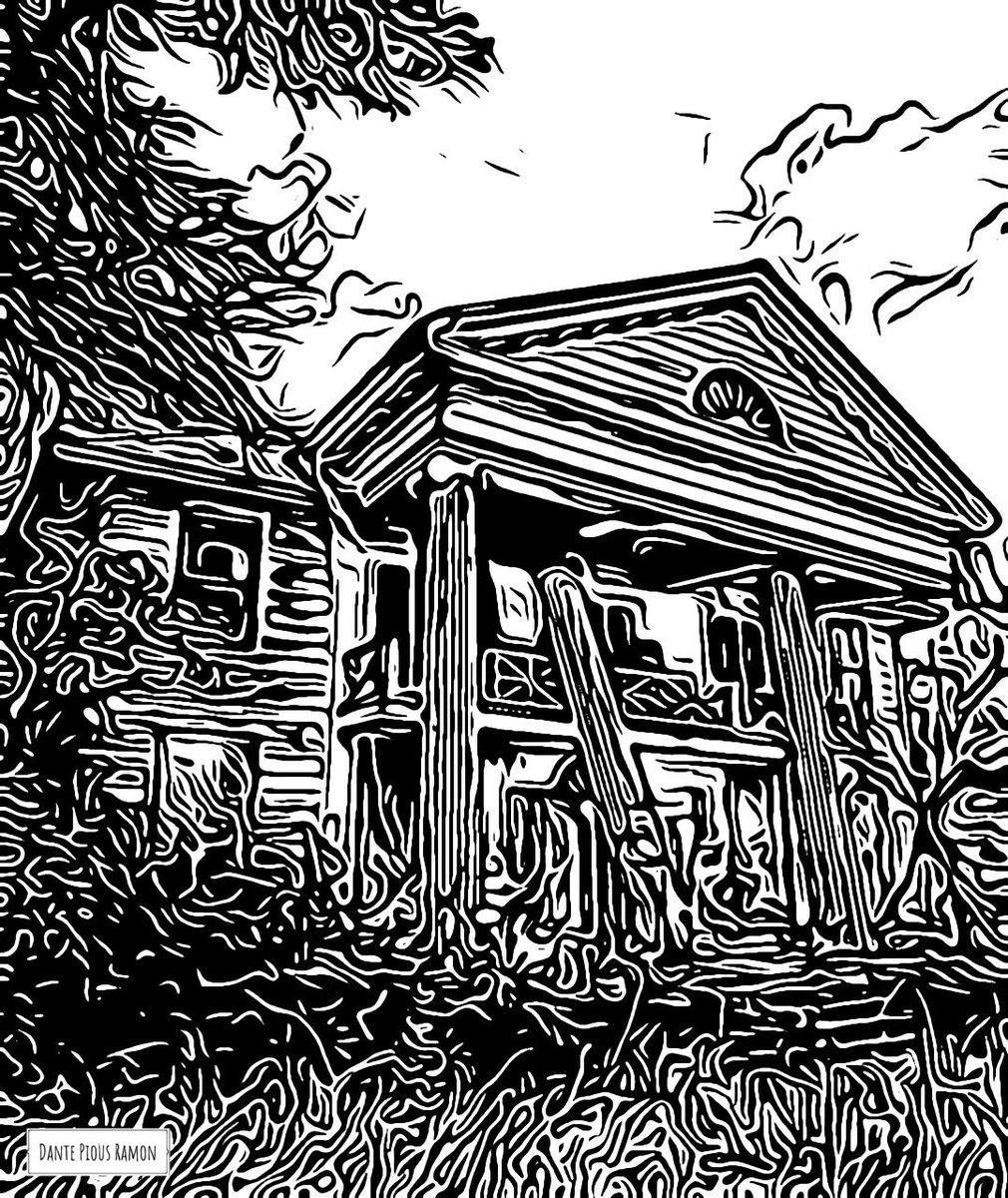 PiousBoyX's tweet photo. Atmospheric. #gayart #ink #hauntedhouse #decay #moody #mansion #dilapidated Inspired by @devereauxsghost https://t.co/ygN4fBR6d4