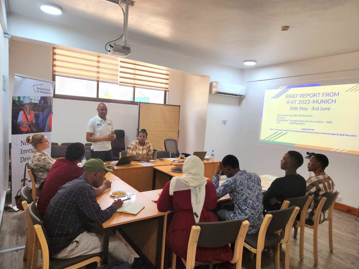 ZaidiRecyclers's tweet photo. A successful hybrid webinar on Waste Management from @amkimambo’s trip to the @IFATworldwide Trade Fair 2022. We look forward to more learnings and collaborations in the Waste Management sector.

#circulareconomy #wastemanagement #Tanzania https://t.co/imYHHZH52D