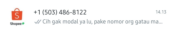 soobiehopee's tweet photo. Dia mau nipu tp gk ada nomor lain xixixixi miskin bat lu nyuri nomor telp gwe https://t.co/rJu8EkaKMJ