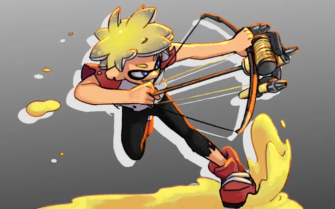 #Splatoon3 #tommyinnitfanart #TOMMYINNIT also can someone please agree he would use the new stringer weapon, homie gotta have than multishot and dash 