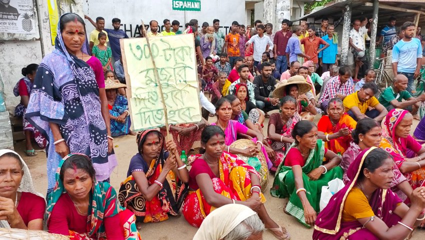 Expressing strong solidarity with the tea workers movement and demand an increase in their daily wages to Tk 300 from Tk 120. ✊ <a href="/GretaThunberg/">Greta Thunberg</a>
