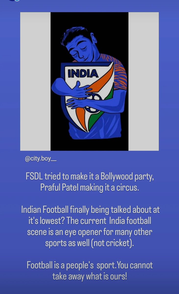 sudhirmcfc's tweet photo. @IndianFootball 
#IndianFootballForwardTogether https://t.co/66cCRsb6Ph