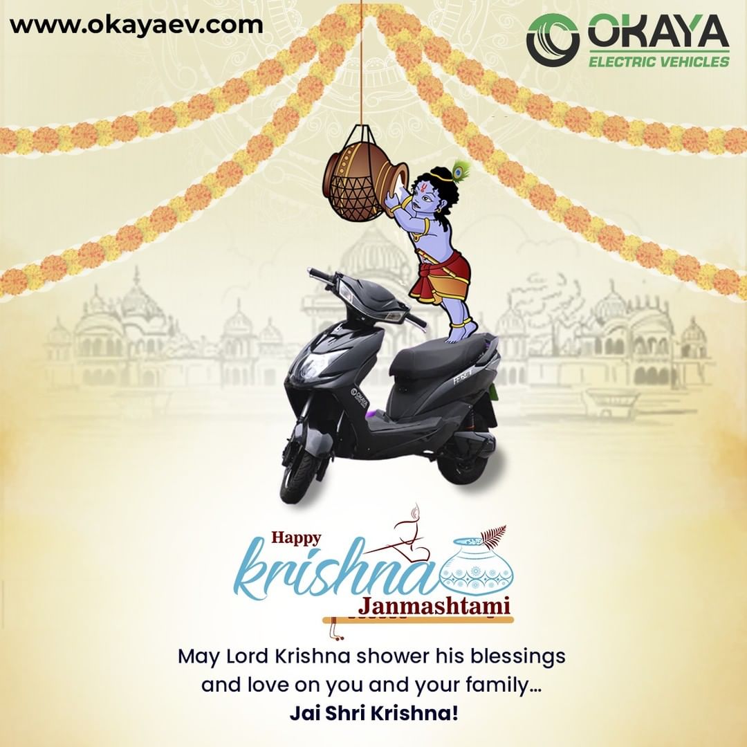 okayaev's tweet photo. When Krishna is by your side, you have nothing to worry about as he will always guide you to do the right thing.

Warm wishes on Krishna Janmashtami.
.
.
.
#Okayaev #okayaelectric  #KrishnaJayanti #Janmashtami2022 #JanmashtamiSpecial https://t.co/SGID4CVfmy
