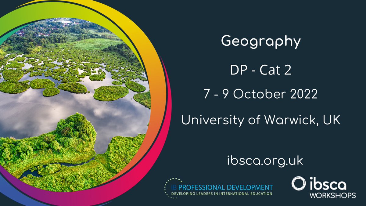 Calling all geographers! Join us for our IB Cat 2 Geography workshop held <a href="/WarwickConf/">Warwick Conferences</a> this Oct. A great chance to connect with fellow #ibteachers and upskill for your subject.

Register at ow.ly/EG7f50KhPT1

#ib #internationalbaccalaureate #ibgeography #ibschool #ibdp