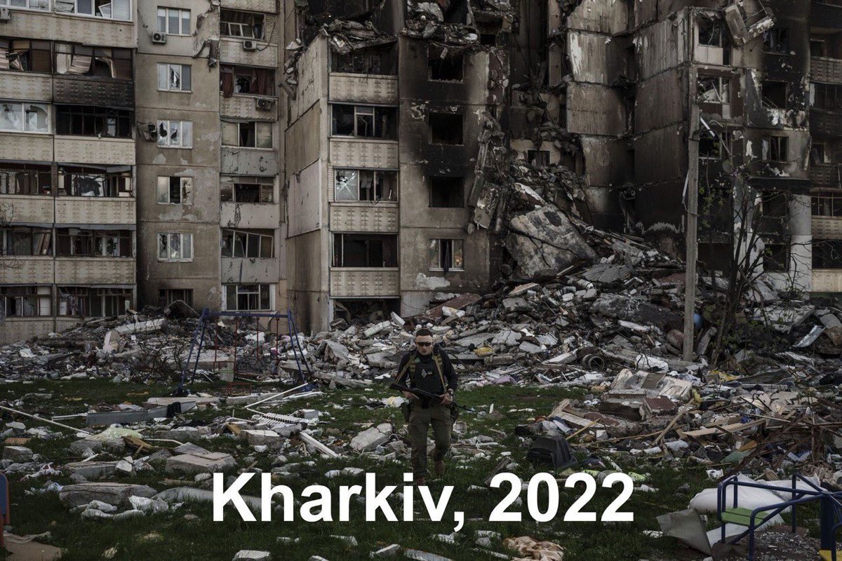 Kharkiv. 175 days of horror. Daily terror, missile strikes on residential areas and civilians. Russia wants to turn Kharkiv into Aleppo-2016, Grozny-1996 or Warsaw-1945. It revels in blood live. Anyone who continues to do business with Moscow is complicit in this crime.