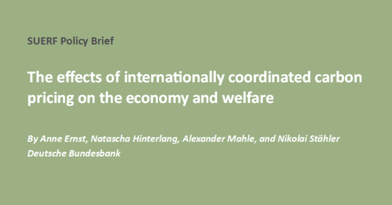suerf_org's tweet photo. #SUERFpolicybrief “The effects of internationally coordinated carbon pricing on the economy and welfare” by Anne Ernst, Natascha Hinterlang, Alexander Mahle, and Nikolai Stähler @bundesbank

#CarbonPricing #BorderAdjustment #ClimateClubs #SectoralHeterogeneity #InputOutputMatrix