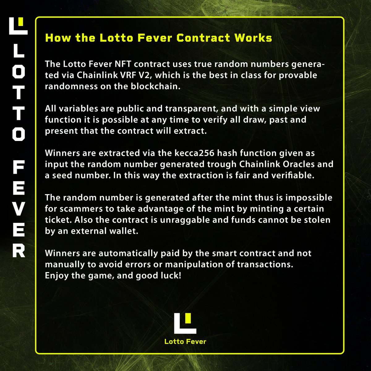 Lotto fever smart contract tested and ready to go 🚀