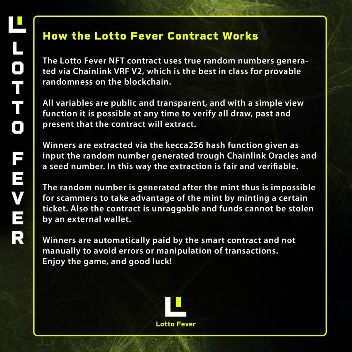 Lotto fever smart contract tested and ready to go 🚀