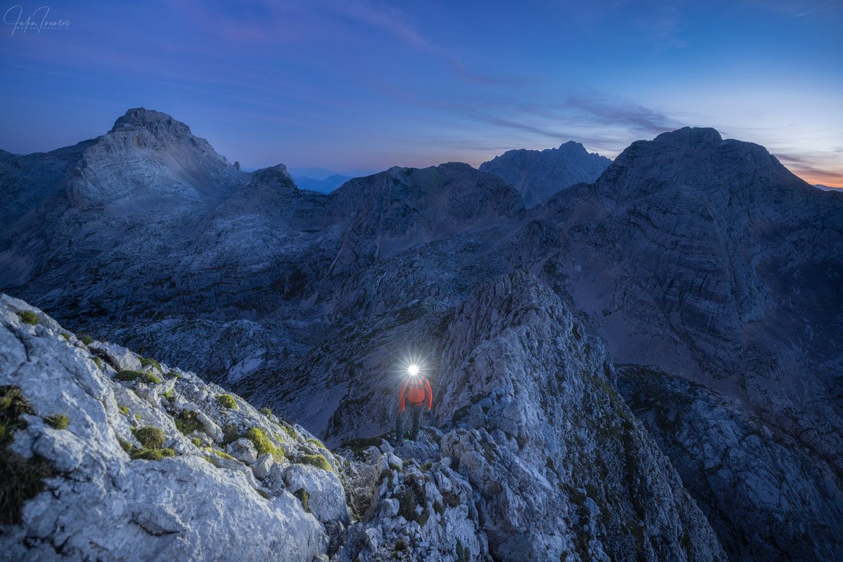 jaka_ivancic's tweet photo. Morning hike to Bovški Gamsovec. In the back: Razor, Križ, Škrlatica and Stenar. #bovskigamsovec #razor #križ #stenar #skrlatica #alps #triglavnationalpark @triglav. #slovenia #sunrise #bluehour #hiking #landscape #nature #mountains photo @jaka_ivancic https://t.co/0djG4iZbf7