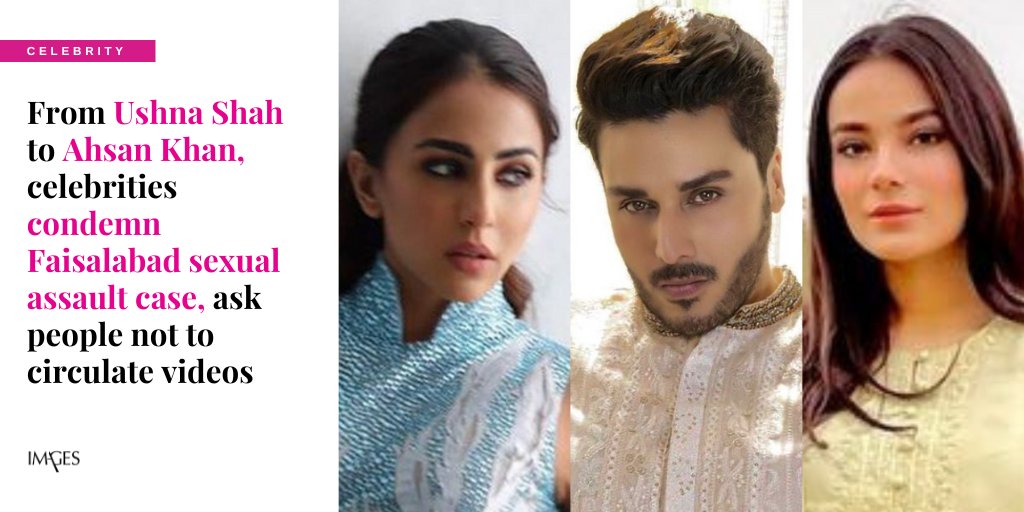 dawn_images's tweet photo. Celebrities demand proper punishment so the incident is never repeated.

More on Images - https://t.co/aBg6qdu8EL

#AhsanKhan #UshnaShah #AlyzehGabol #faisalabadincident https://t.co/9jnJPDfwG2