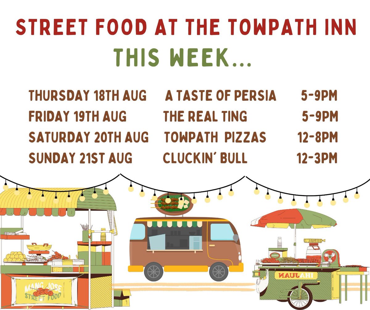 TowpathInn's tweet image. Decisions, decisions……more amazing street food on the way this weekend and a whole day of Lee manning the Towpath pizza oven on Saturday 🔥