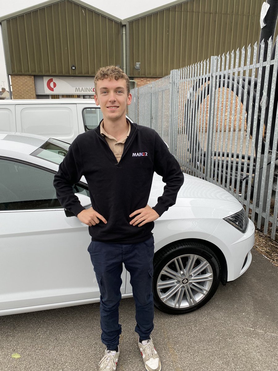 Our man George with that special new car feeling