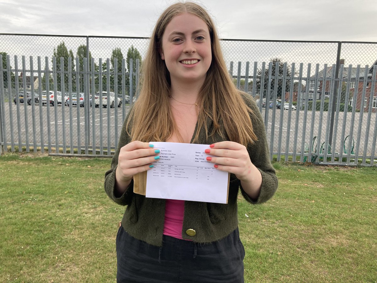 Rachael Price has achieved an incredible 4A* 🤯 She said the wait for results has made her “a bit delirious” this morning but is over the moon to be heading to Cambridge in September 👏