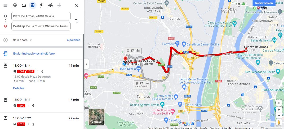 JCGarciaArgente's tweet photo. 🎯 @ctm_sevilla ofrece info. actualizada del área metropolitana de Sevilla en tiempo real en #GoogleTransit.

📍64 líneas metropolitanas, llegadas y salidas, más de 1.100 paradas, rutas, horarios, alertas de servicios...

Mejorando la experiencia del viajero en #transportepúblico https://t.co/CfyyCMVpmm