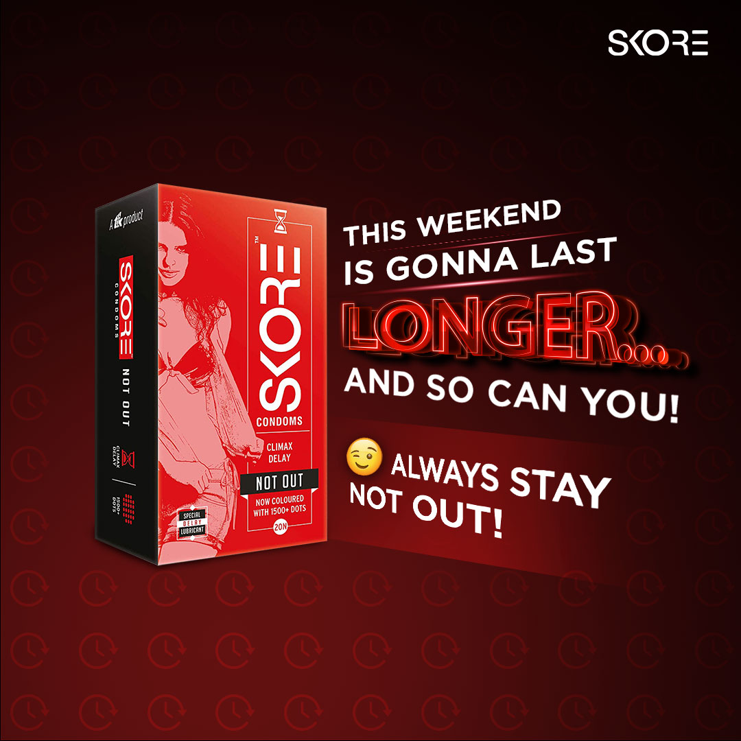 SkoreIndia's tweet photo. Its specially formulated lubricant delays climax for men and keeps you going on and on and on. π So, last longer like this loooooong weekend with #SkoreNotOut condoms. π
Visit https://t.co/K5XDLA0S9y to get yours.
#Skore #SkoreCondoms #NotOut #ClimaxDelay #Wild #Naughty #Fun https://t.co/O3quORTWvw