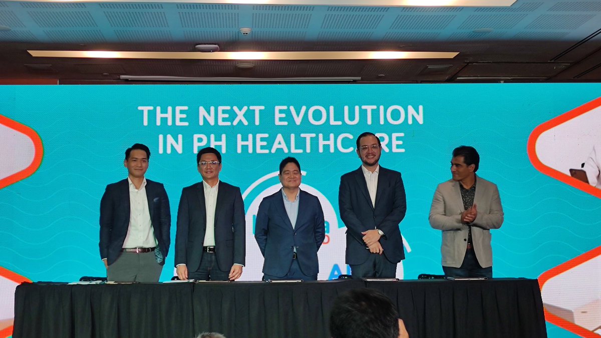 RMMendozaMT's tweet photo. NOW: @KonsultaMD signs with Salud Interactiva to evolve the telehealth app into a one stop shop app for healthcare. 

@enjoyGLOBE
@TheManilaTimes https://t.co/Iir9EQAImu