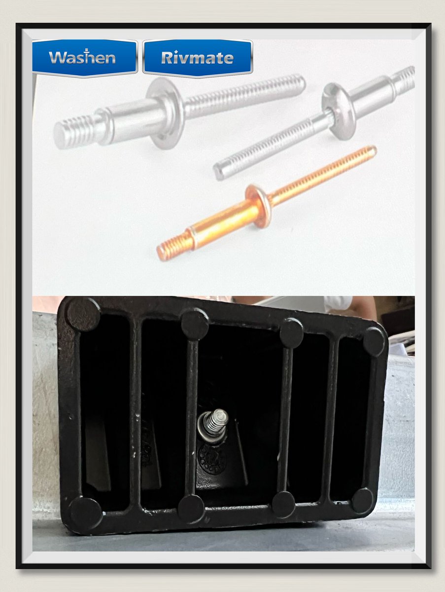 RivmateRiveting's tweet image. #rivmate #washen Rivbulb #StructuralRivets Used in Aluminum Alloly Car