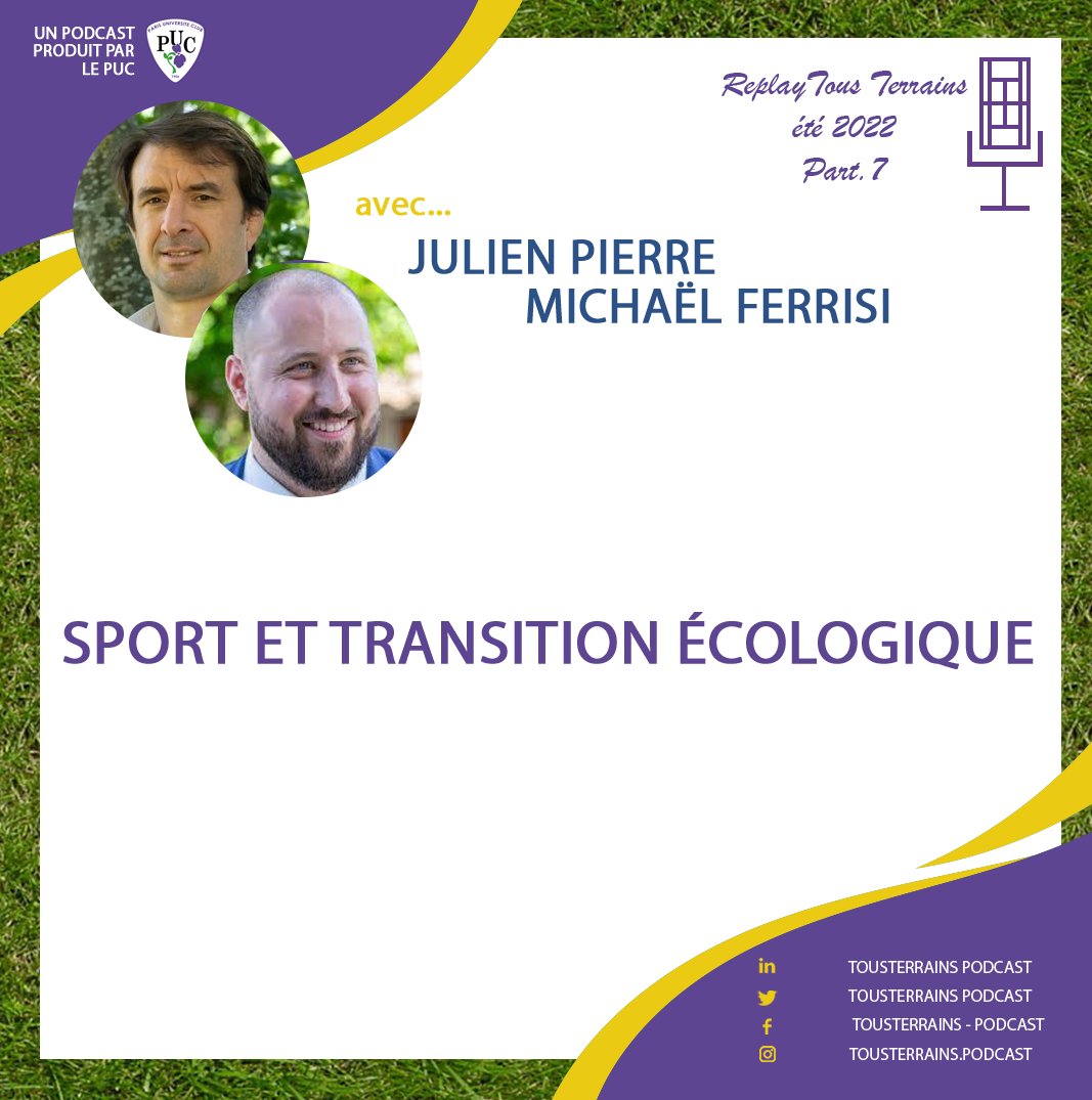 Tous_Terrains's tweet photo. #replay #podcast  

Aujourd'hui, un replay de notre podcast sur le sport et la transition écologique.
En pleine crise environnementale, nos considérations écologiques doivent changer de façon radicale, dans le sport notamment.

Pour réécouter le podcast :
 https://t.co/2fbP5MzQ39 https://t.co/JuXbr2qEUD