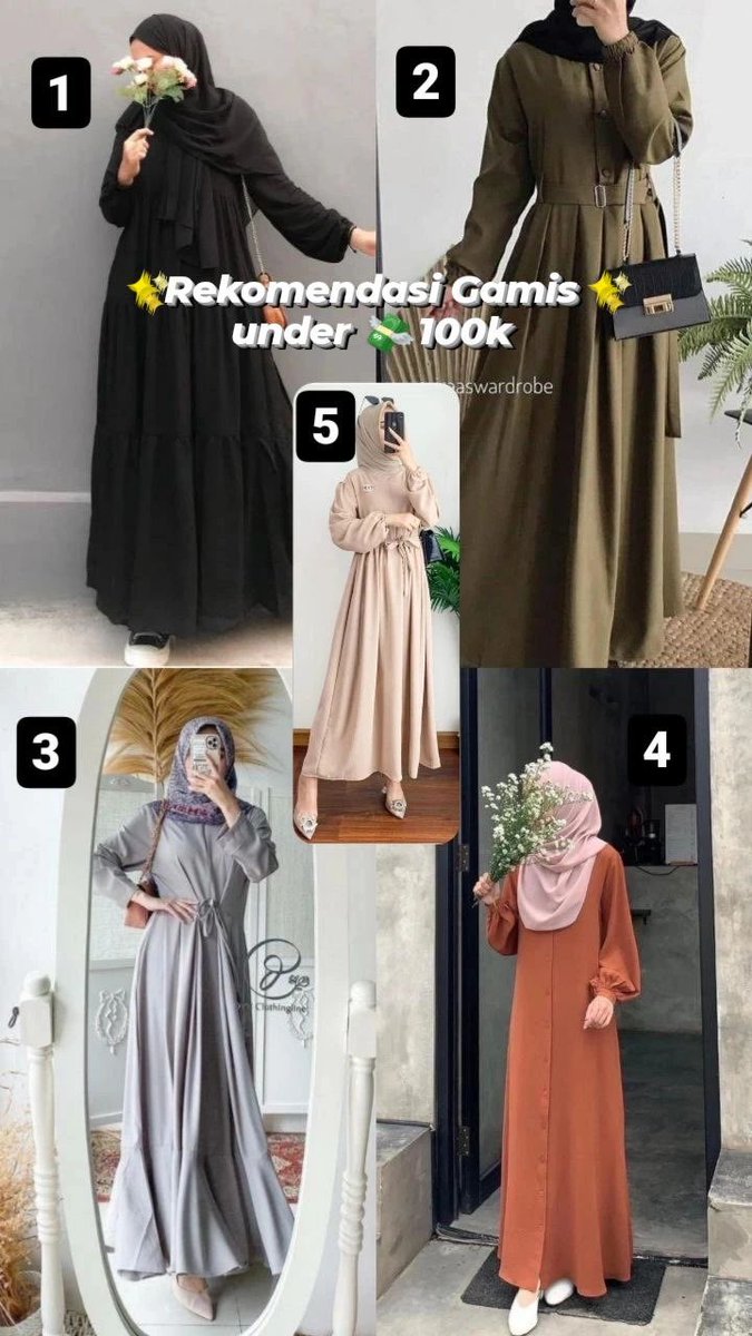 RacunBelanja_sp's tweet photo. ✨Rekomendasi Gamis✨ 
under 💸100k

Pict 1: 🔗 https://t.co/S5oH8WwRSr
Pict 2: 🔗 https://t.co/vq9PSJqaVH
Pict 3: 🔗 https://t.co/81HcSYbLhR
Pict 4: 🔗 https://t.co/ScnC0a0oQg
Pict 5: 🔗 https://t.co/7RJPUw1rK3 https://t.co/yos6hjaz99
