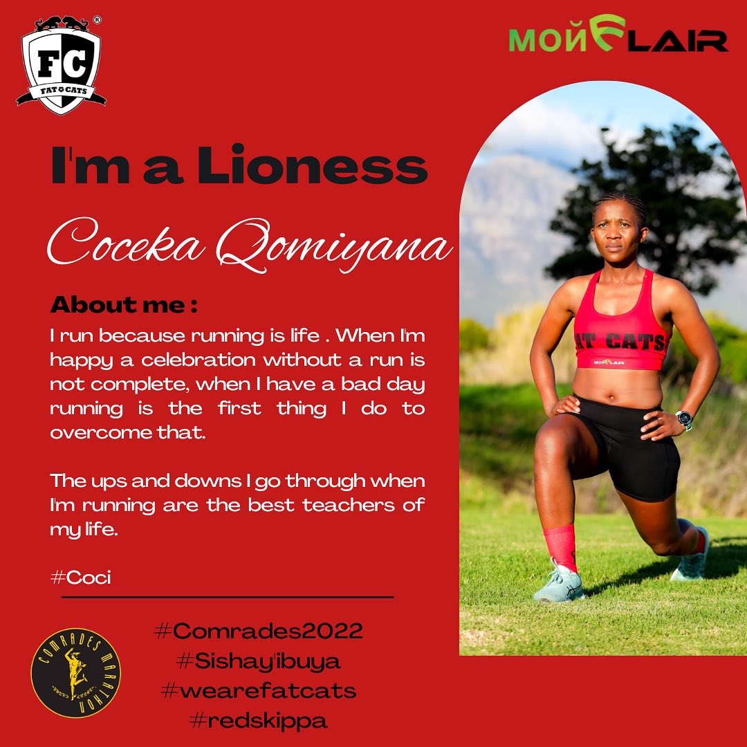 fatcats_ac's tweet photo. The hype is on and we know you are ready for the big celebration at Moses Mabhida next weekend!
Meet our #redskippa Lionesses who will be lining up for Comrades this year.
#wearefatcats
#RedSkippa
#getyourflairon
#SheRunsPeriod
#Sishay’ibuya - The Return https://t.co/7WRB9othzS