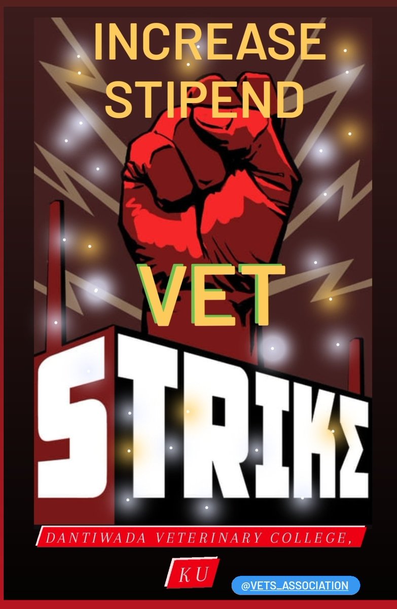 #Increase_Guj_Vet_Stipend 
#guj_veterinary_students_on_strike 
#guj_vet_union
#hungerstrike
<a href="/CMOGuj/">CMO Gujarat</a> <a href="/RaghavjiPatel/">Raghavji Patel</a> <a href="/KanuDesai180/">Kanu Desai</a> <a href="/CRPaatil/">C R Paatil</a> <a href="/ndtv/">NDTV</a> <a href="/tv9gujarati/">Tv9 Gujarati</a> <a href="/VtvGujarati/">VTV Gujarati News and Beyond</a>