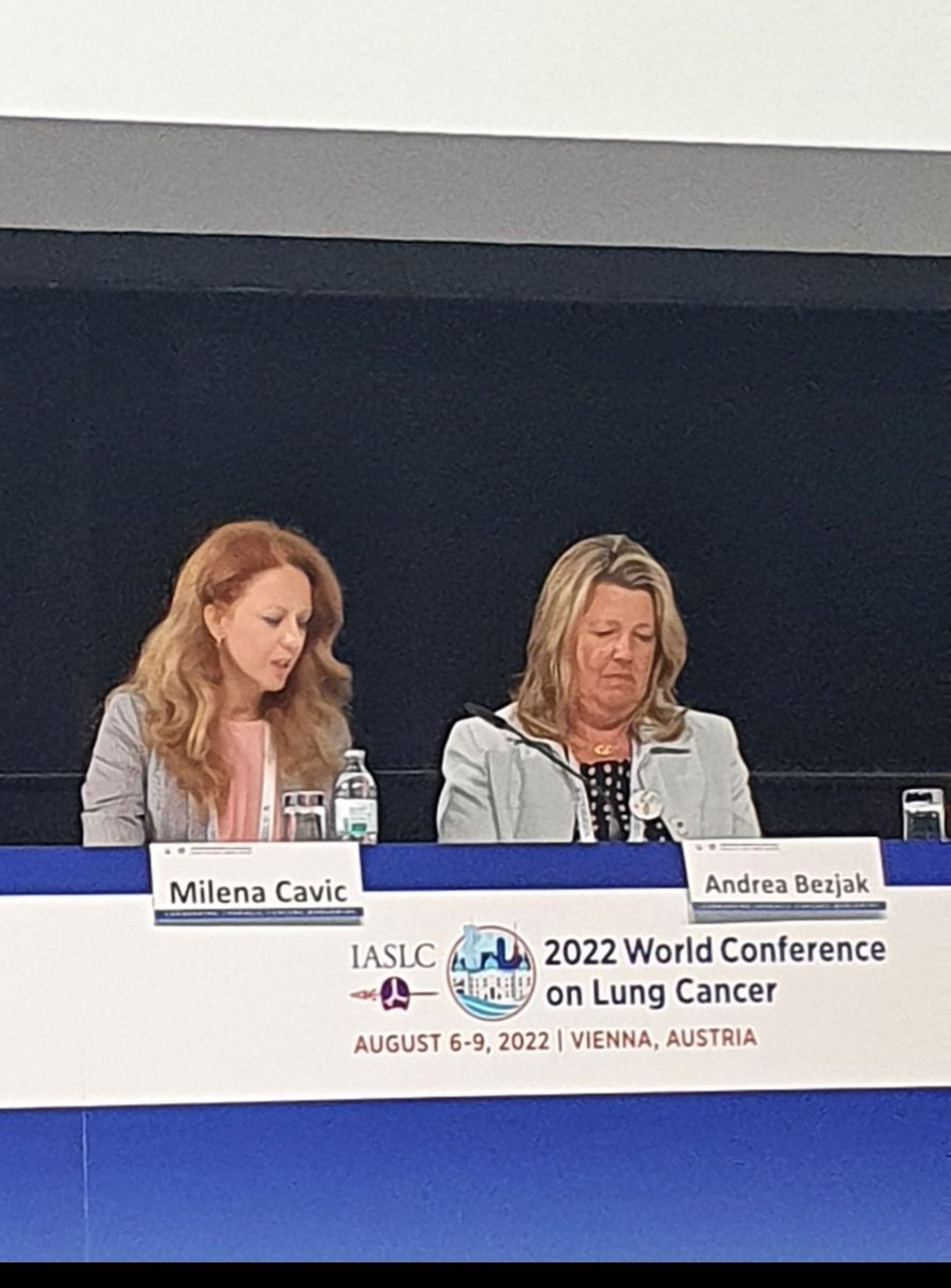 tracepigen's tweet photo. @CavicMilena at #WCLC2022 co-chairing of the #IASCL Diagnostic Working Group of the #IASLC Early Detection and Screening Committee. https://t.co/t15OKui8MP