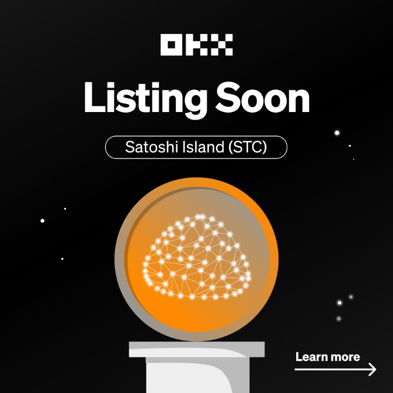 okx's tweet photo. 🏝️ Home is where both crypto professionals and enthusiasts are! 
@satoshiisland is most likely ya next dream island to visit, network, or invent ✨

$STC deposits open at 05:00 am on Aug 22 (UTC) 

Stay tuned for our next STC #NewListing update 📢