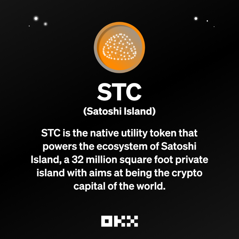 okx's tweet photo. 🏝️ Home is where both crypto professionals and enthusiasts are! 
@satoshiisland is most likely ya next dream island to visit, network, or invent ✨

$STC deposits open at 05:00 am on Aug 22 (UTC) 

Stay tuned for our next STC #NewListing update 📢