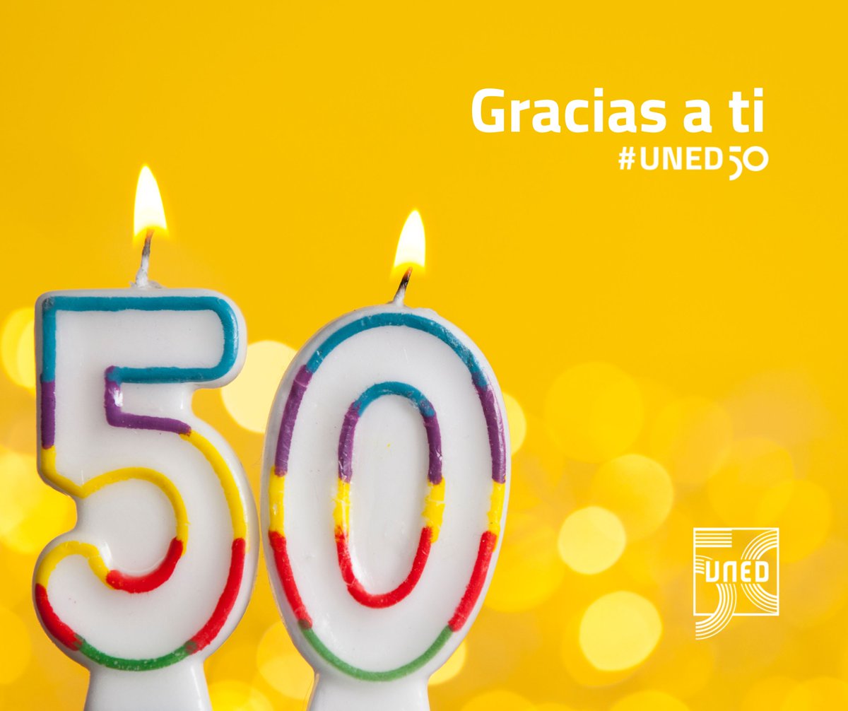 ¡Felicidades @UNEDMadridSur @UNEDMadrid por vuestro trabajo durante estos 50 años! Saludos