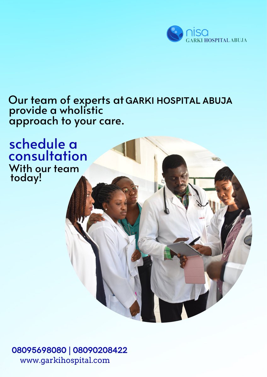 We are committed to providing high quality treatment for you & your loved ones.

Schedule an appointment today!

#garkihospitalabuja #excellenceinhealthcare #multispecialtycare #hospitalsinabuja