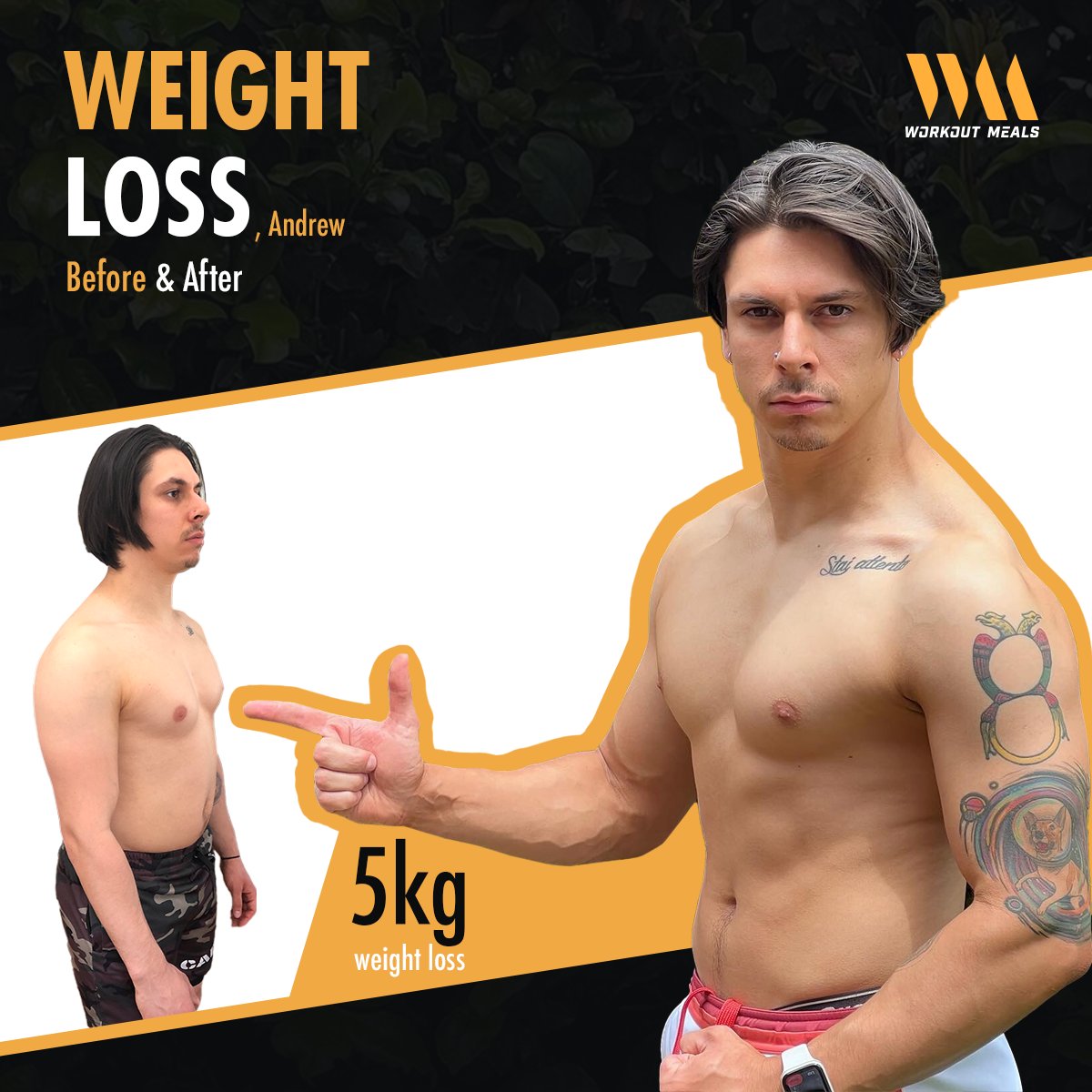 Andrew lost 5kg comfort weight post covid Lockdown! 

Read how he did it! workoutmeals.com.au/blogs/news/wor…

#weightlosstransformation