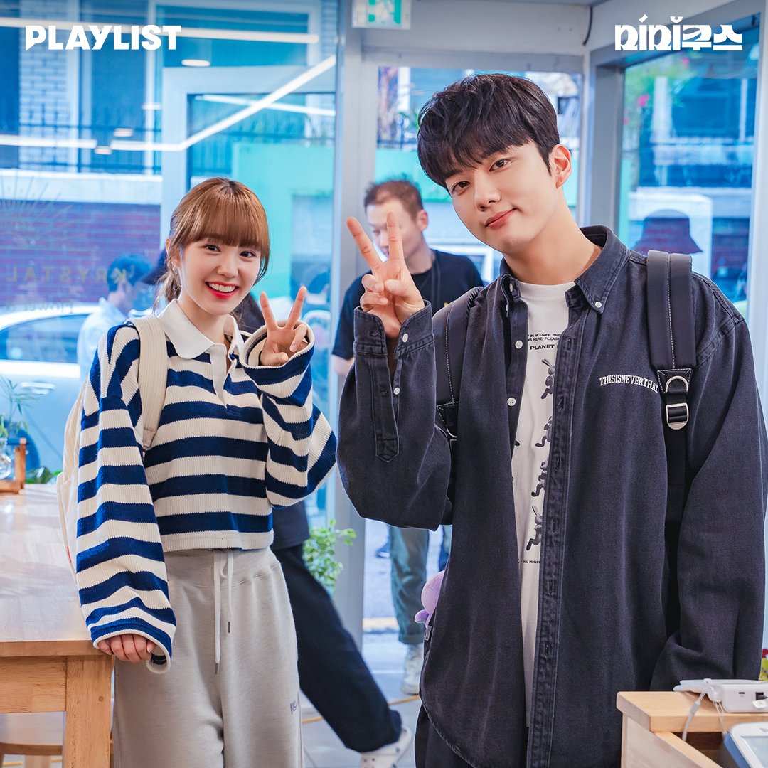 playlist_kr's tweet photo. 달달한 밈쿠즈 8화 비하인드 스틸컷 공개!🍫💜
트라우마도 이겨내는 달달 러브라인 응원해..💕👍🏻 

📌막장 하이틴 [#미미쿠스]
✔️매주 수,금 19시 NOW. 전편 단독 공개
✔️플레이리스트 유튜브 하이라이트 공개 (7~16화) 

#유영재 #나나 #김명찬
@BAP_Youngjae @wooah_nv https://t.co/miwksJr4b9