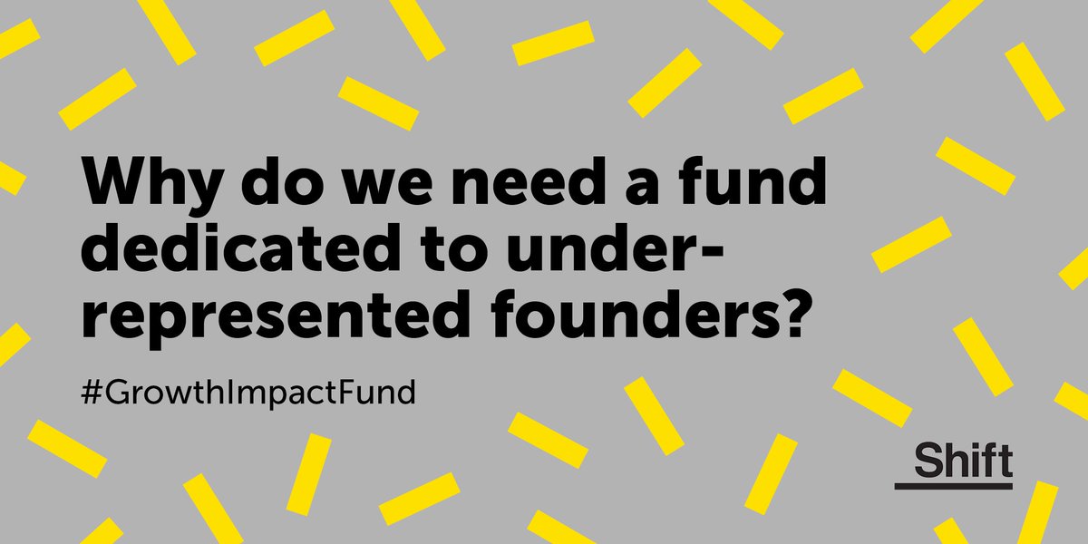 It's a great (and very important) question.

ICYMI, here's Duncan Fogg on why the #GrowthImpactFund was set up specifically to serve under-represented founders facing barriers to accessing social #investment.

#Blog this way 👉 bit.ly/Blog-Why-GIF

@UnLtd @BigIssueInvest