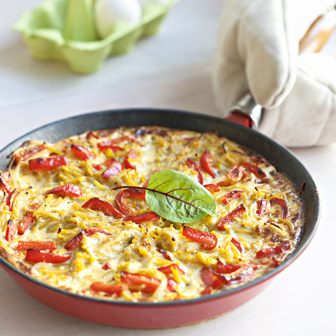 Tässä italialaisessa frittatassa on käytetty Myllyn Paras Raketti Spagettia🚀🍝👉Katso resepti täältä hubs.li/Q01jV5Wm0 #myllynparas #parasfrittata