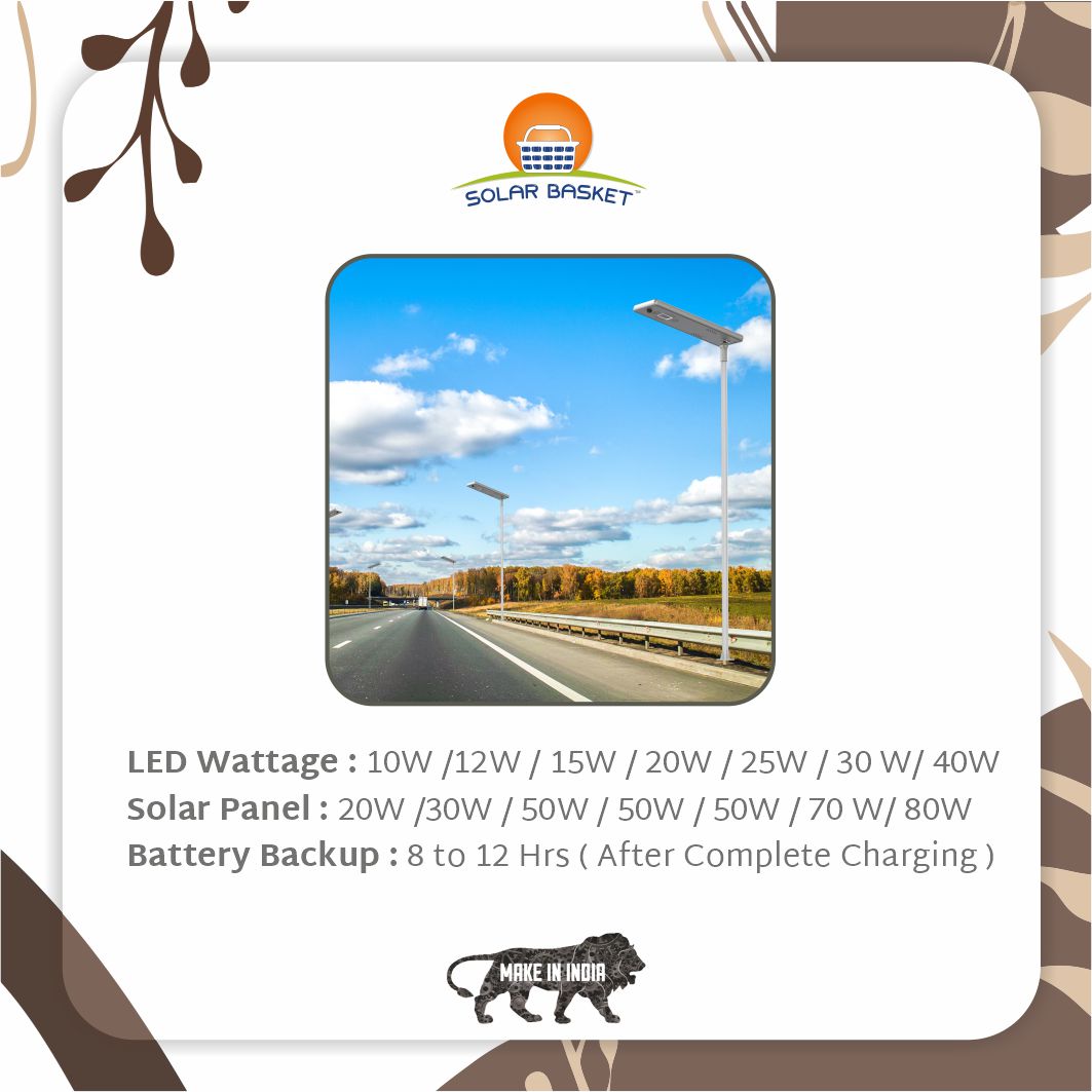 solar_basket's tweet photo. Solar Basket integrated LED street light suits for modern smart solutions to enhance country’s green energy need. Solar street light is a key factor for illumination of streets, public and private spaces, gardens, etc.
#solarenergy #solarbasket #solarstreetlight #solarlights https://t.co/DtJXwNvNv3