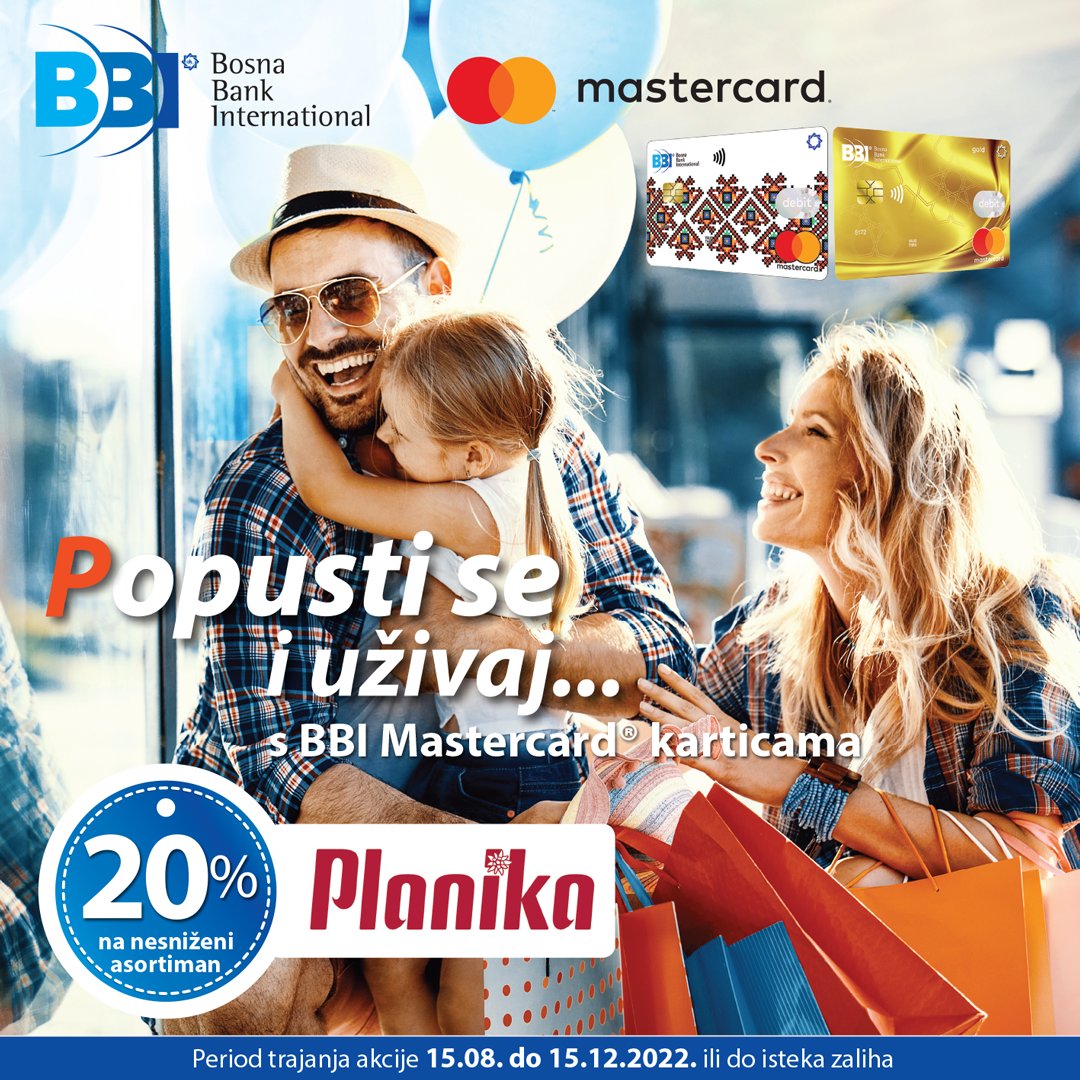 BosnaBankInt's tweet photo. Osvježite svoju kolekciju udobne obuće, provjerene kvalitete, pripremite se za  jesen i zimu, u Planika  prodavnicama širom BiH uz 20 posto popusta za plaćanje BBI @Mastercard karticama. 
ℹ️ Aplicirajte za BBI Mastercard® karticu: https://t.co/4BGWmy8190 https://t.co/1JlGFPfCae