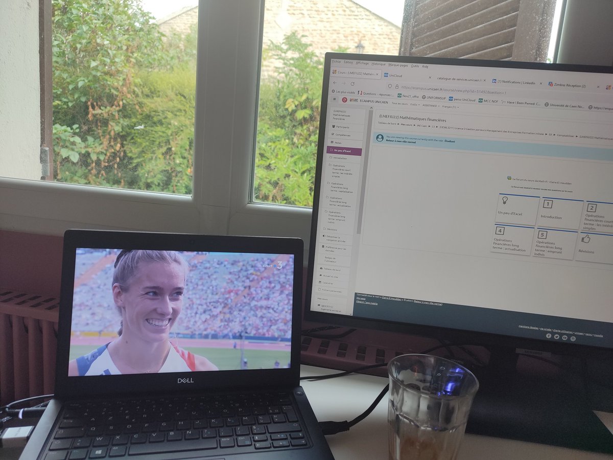ElmClaire's tweet photo. Télétravail avec @FlavieRenouard. 
Notre française étudiante à @iaecaen @Universite_Caen  a fait une belle course pour ses premiers championnats seniors. Objectif 2024 : son master @iaecaen et bien sûr @Paris2024. Quel courage de mener de front ces deux projets ambitieux 2024. https://t.co/CQgnwFepai
