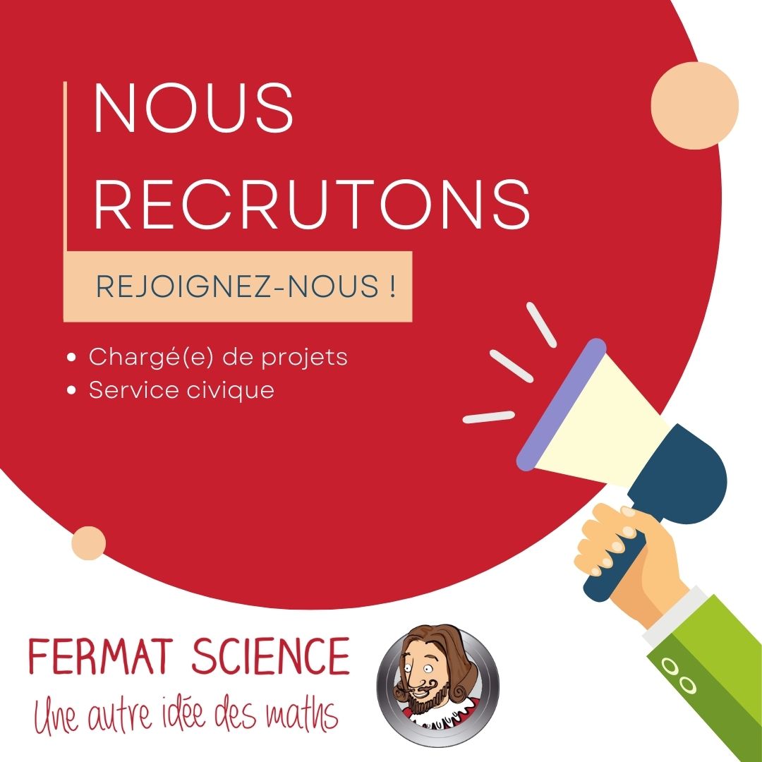 fermat_science's tweet photo. Rejoignez la #TeamFermat !
Offre d'emploi directement via @LinkedInFrance https://t.co/PnvQLpgVzN ou bien contactez nous pour avoir plus d'informations.
#emploi #projets #europe #médiation #musée #maternellle #pédagogie #nonformelle #fermat https://t.co/c4gimbAohR