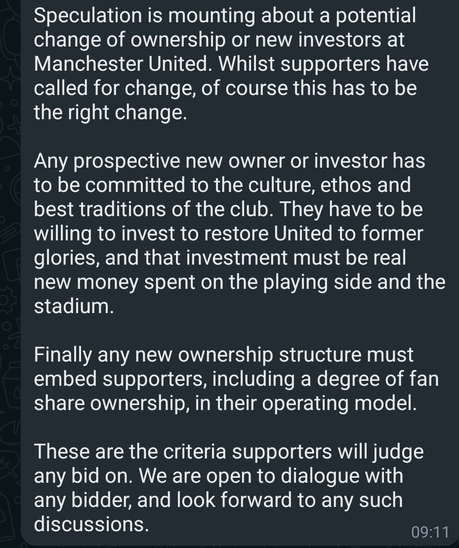 MUST | Manchester United Supporters Trust tweet media