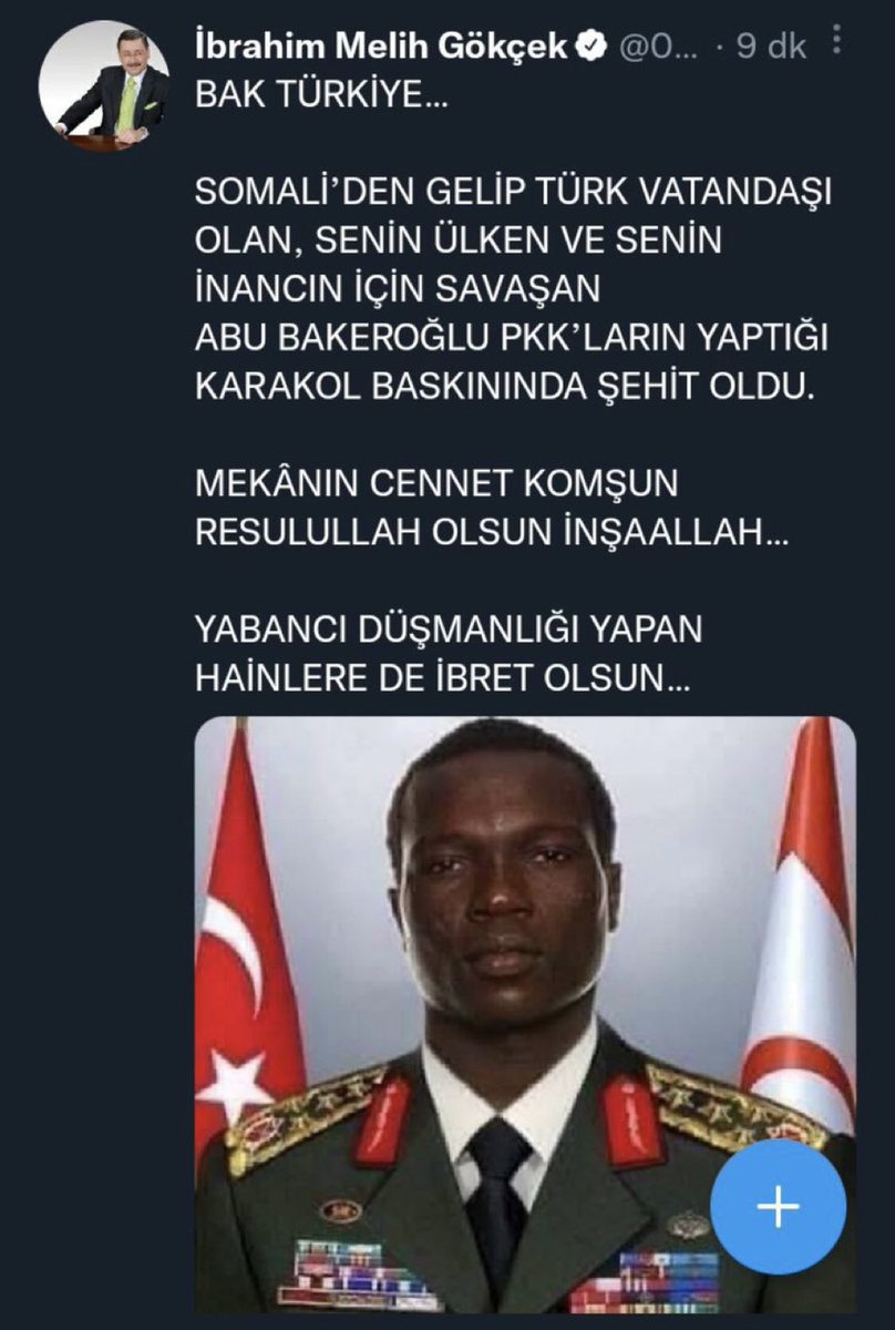 jurnalhabertr's tweet photo. 🗣Beşiktaş’ın eski golcüsü Aboubakar’ın fotomontaj fotoğrafını şehit haberi diye paylaşan Melih Gökçek:

"Özür dilerim, ben değil danışmanım paylaşmış." https://t.co/tBzrtrKT07
