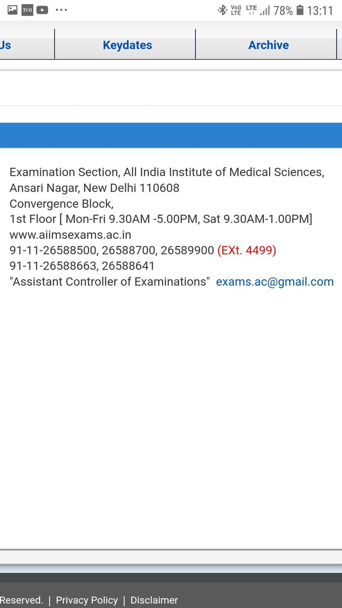 Vikas Sagar (@_vikas_sagar) on Twitter photo Why do aiims recruitment staff don't pick up phone calls? Your telephones keep ringing but no one attend phone calls. Even no reply is made by your official email ID. Why you have put these helpline numbers on website then?
<a href="/aiims_newdelhi/">AIIMS, New Delhi 🇮🇳</a> <a href="/MoHFW_INDIA/">Ministry of Health</a> Why do aiims recruitment staff don't pick up phone calls? Your telephones keep ringing but no one attend phone calls. Even no reply is made by your official email ID. Why you have put these helpline numbers on website then?
<a href="/aiims_newdelhi/">AIIMS, New Delhi 🇮🇳</a> <a href="/MoHFW_INDIA/">Ministry of Health</a>